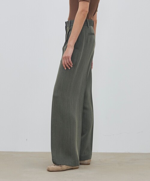 DES PRES（デ・プレ）の「ハイツイストカルゼ ワンタックパンツ（スラックス・レディース・グレー/カーキ・38/36/34/32）」の6枚目の写真