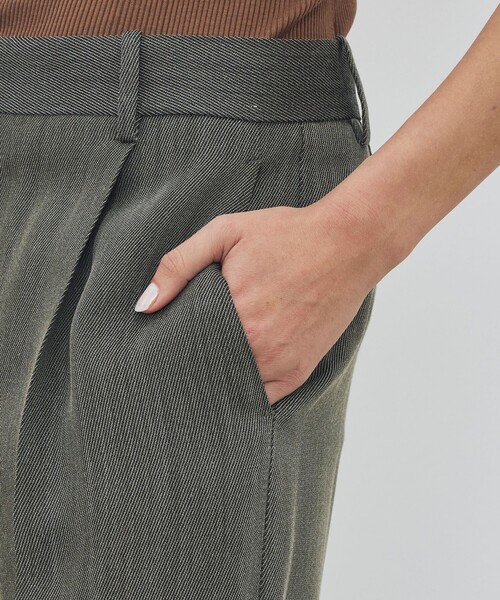 DES PRES（デ・プレ）の「ハイツイストカルゼ ワンタックパンツ（スラックス・レディース・グレー/カーキ・38/36/34/32）」の10枚目の写真
