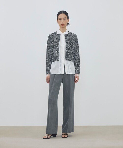 DES PRES（デ・プレ）の「ハイツイストカルゼ ワンタックパンツ（スラックス・レディース・グレー/カーキ・38/36/34/32）」の13枚目の写真