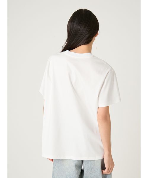 FRAY I.D(フレイアイディー)の「オーバーサイズフォトプリントTシャツ(Tシャツ/カットソー・レディース・イエロー/グリーン/ピンク・F)」の6枚目の写真