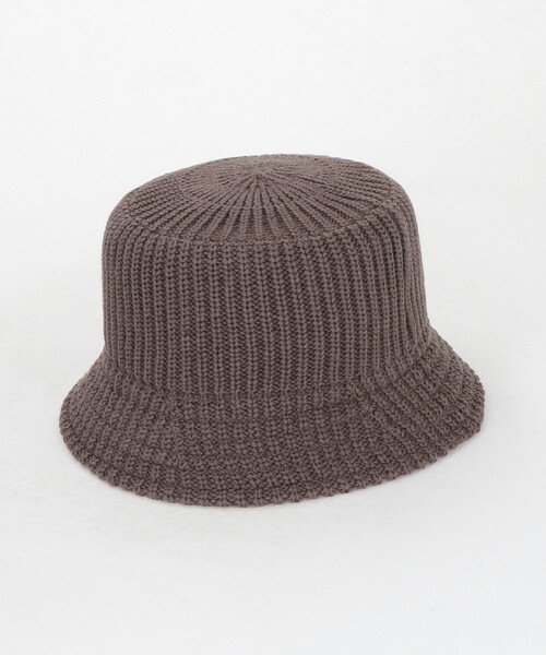 green label relaxing（グリーンレーベルリラクシング）の「GLR ニット バケット ハット（ハット・メンズ・モカ/ブラック・FREE）」の3枚目の写真