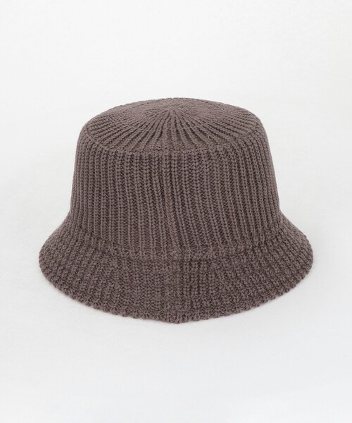 green label relaxing（グリーンレーベルリラクシング）の「GLR ニット バケット ハット（ハット・メンズ・モカ/ブラック・FREE）」の6枚目の写真