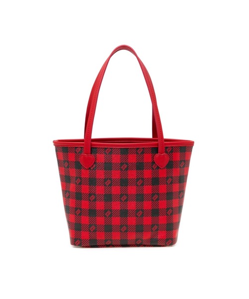 A BATHING APE（アベイシングエイプ）の「PLAID MINI HANDBAG（ハンドバッグ・レディース・レッド・FREE）」の2枚目の写真
