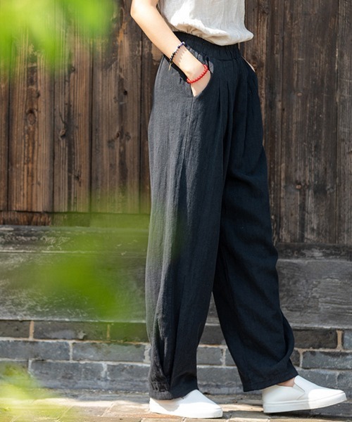 SallyLunn(サリーラン)の「浅染ライクパンツ(その他パンツ・レディース・グリーン/ベージュ/ブルー/ブラック・LARGE/MEDIUM)」の11枚目の写真