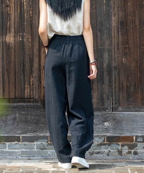 SallyLunn(サリーラン)の「浅染ライクパンツ(その他パンツ・レディース・グリーン/ベージュ/ブルー/ブラック・LARGE/MEDIUM)」の13枚目の写真