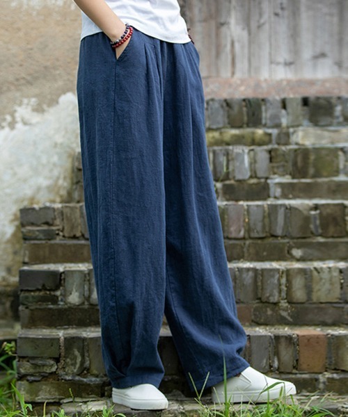 SallyLunn(サリーラン)の「浅染ライクパンツ(その他パンツ・レディース・グリーン/ベージュ/ブルー/ブラック・LARGE/MEDIUM)」の19枚目の写真