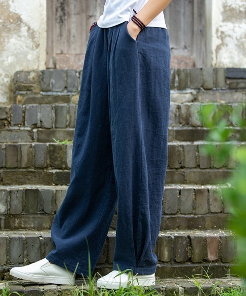 SallyLunn(サリーラン)の「浅染ライクパンツ(その他パンツ・レディース・グリーン/ベージュ/ブルー/ブラック・LARGE/MEDIUM)」の20枚目の写真