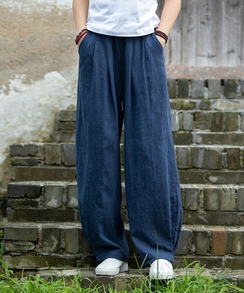 SallyLunn(サリーラン)の「浅染ライクパンツ(その他パンツ・レディース・グリーン/ベージュ/ブルー/ブラック・LARGE/MEDIUM)」の18枚目の写真