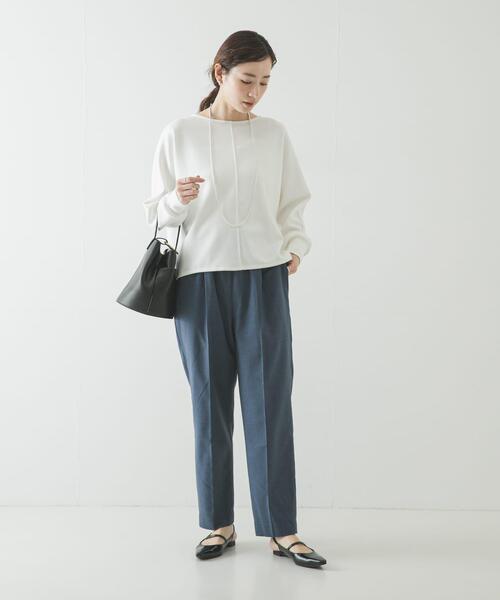 URBAN RESEARCH(アーバンリサーチ)の「『34サイズ/低身長向けも展開』ドロストテーパードパンツ(その他パンツ・レディース・ベージュ/ブルー/ブラック・34/38/36)」の20枚目の写真