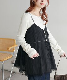【WEB限定】コットンレースリボンチュニック