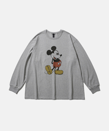 MOIF（モイフ）の「[SS26] CLASSIC MICKEY L/S TEE (M) / HEATHER GRAY（Tシャツ/カットソー）」
