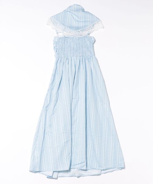 Ritzy(リッツィー)の「スカーフ付き ロング丈 チェック柄 ワンピース(ワンピース・レディース・ブルー・M/S/L)」の22枚目の写真