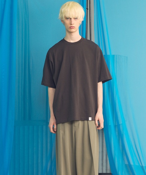 MAISON SPECIAL（メゾンスペシャル）の「《UNISEX》【EX】Prime-Over Cotton Jersey Short Sleeve T-shirt/プライムオーバー天竺ショートスリーブカットソー【MAISON SPECIAL/メゾンスペシャル】（Tシャツ/カットソー・メンズ・オフホワイト/チャコールグレー/ブラック/グレイッシュベージュ・0/1/2）」の15枚目の写真