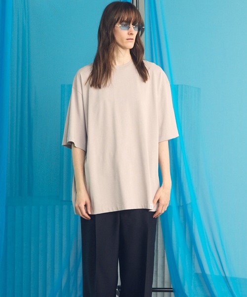 MAISON SPECIAL（メゾンスペシャル）の「《UNISEX》【EX】Prime-Over Cotton Jersey Short Sleeve T-shirt/プライムオーバー天竺ショートスリーブカットソー【MAISON SPECIAL/メゾンスペシャル】（Tシャツ/カットソー・メンズ・オフホワイト/チャコールグレー/ブラック/グレイッシュベージュ・0/1/2）」の18枚目の写真