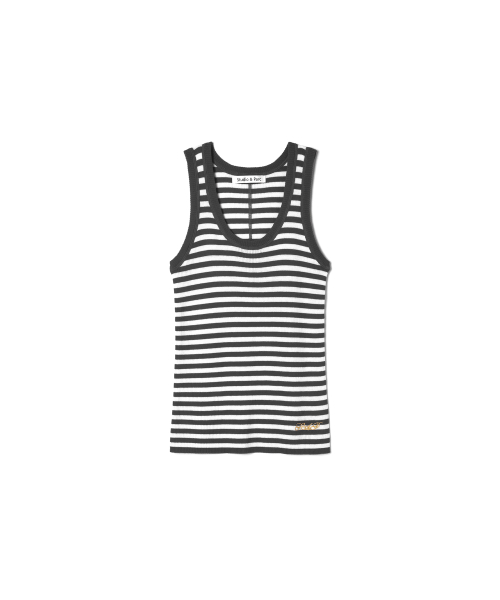 STUDIO&PARC(スタジオアンドパルク)の「Wool 100% Striped Knit Sleeveless_Grey(Tシャツ/カットソー・レディース・グレー・FREE)」の6枚目の写真