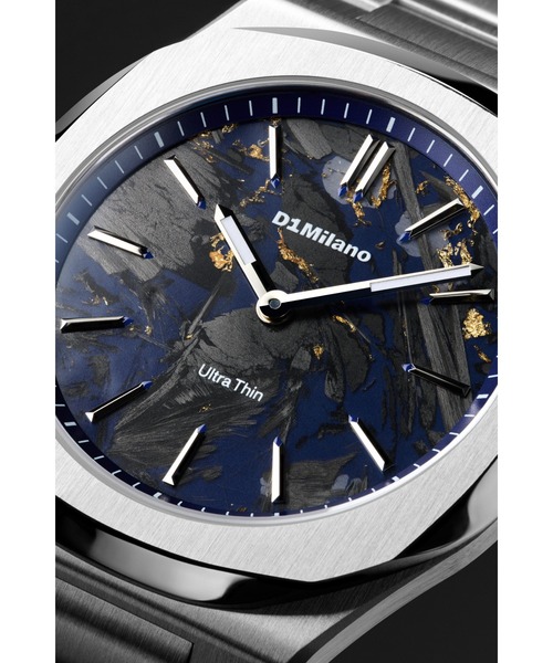D1 MILANO(ディーワンミラノ)の「「D1 MILANO/ディーワン ミラノ」ULTRA THIN ウルトラ シン - カーボンリーフ(アナログ腕時計・メンズ・シルバー×ブルー・FREE)」の5枚目の写真