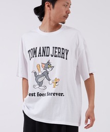 tom&hawk（トムアンドホーク）の「【TOM&JERRY】プリント 半袖Tシャツ（Tシャツ/カットソー）」
