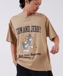 【TOM&JERRY】プリント 半袖Tシャツ
