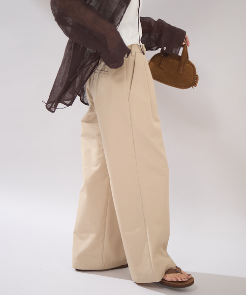 JOURNAL STANDARD（ジャーナルスタンダード）の「【osedit】2tuck buckle back CHINOS（チノパンツ・レディース・ネイビー/ベージュ・36/38/40）」の15枚目の写真