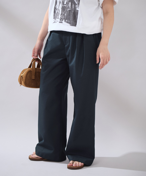 JOURNAL STANDARD（ジャーナルスタンダード）の「【osedit】2tuck buckle back CHINOS（チノパンツ・レディース・ネイビー/ベージュ・36/38/40）」の18枚目の写真