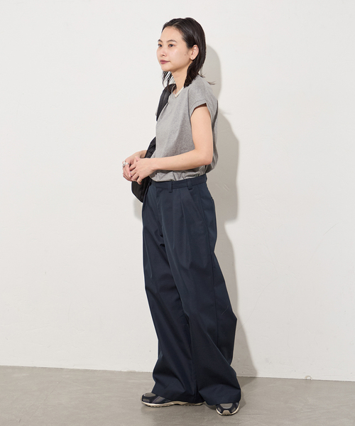 JOURNAL STANDARD（ジャーナルスタンダード）の「【osedit】2tuck buckle back CHINOS（チノパンツ・レディース・ネイビー/ベージュ・36/38/40）」の19枚目の写真