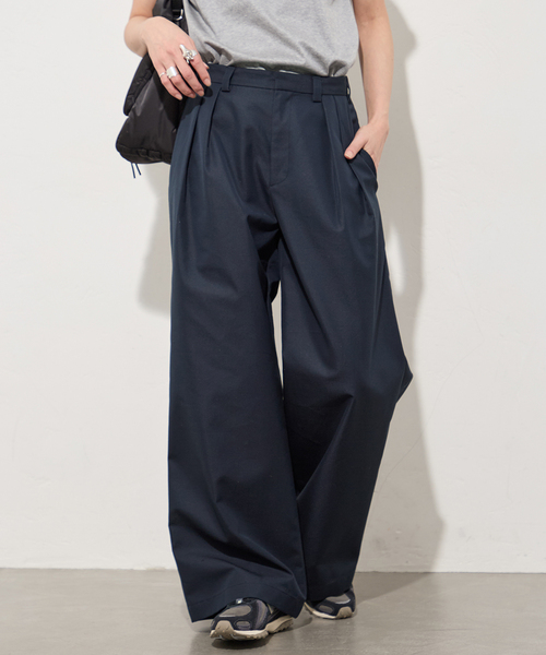 JOURNAL STANDARD（ジャーナルスタンダード）の「【osedit】2tuck buckle back CHINOS（チノパンツ・レディース・ネイビー/ベージュ・36/38/40）」の16枚目の写真