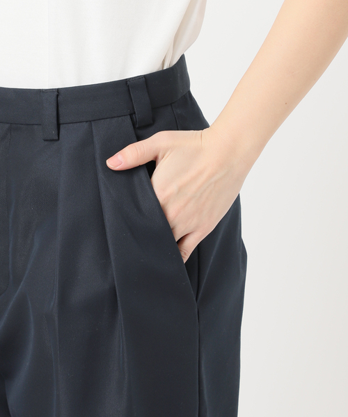 JOURNAL STANDARD（ジャーナルスタンダード）の「【osedit】2tuck buckle back CHINOS（チノパンツ・レディース・ネイビー/ベージュ・36/38/40）」の4枚目の写真