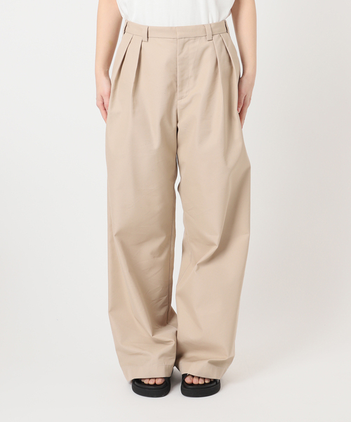 JOURNAL STANDARD（ジャーナルスタンダード）の「【osedit】2tuck buckle back CHINOS（チノパンツ・レディース・ネイビー/ベージュ・36/38/40）」の8枚目の写真