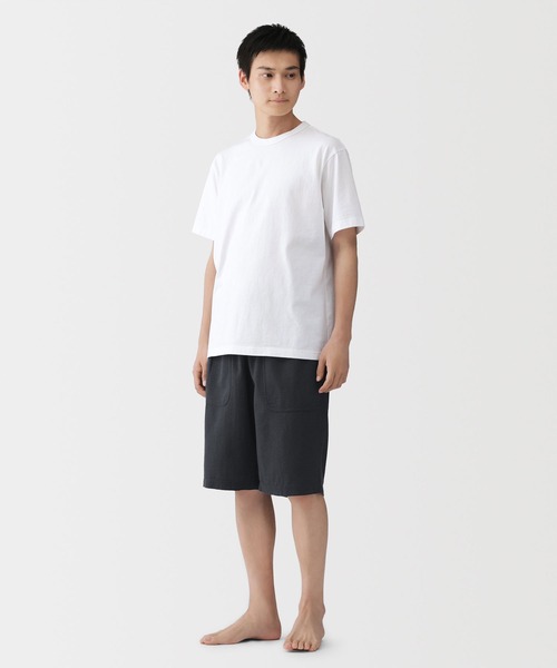 無印良品(ムジルシリョウヒン)の「紳士 透かし サッカー織り ショートパンツ(ルームウェア/パジャマ・メンズ・グレー系/ダークネイビー/カーキ系・S/M/L/XL)」の14枚目の写真