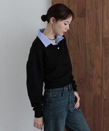J by blue（ジェイバイブルー）の「シャツレイヤードスウェット（スウェット）」