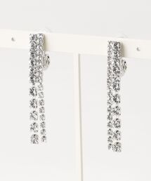 【ROOM.THE.ROOM】Rhinestone chain earrings(イヤリング)