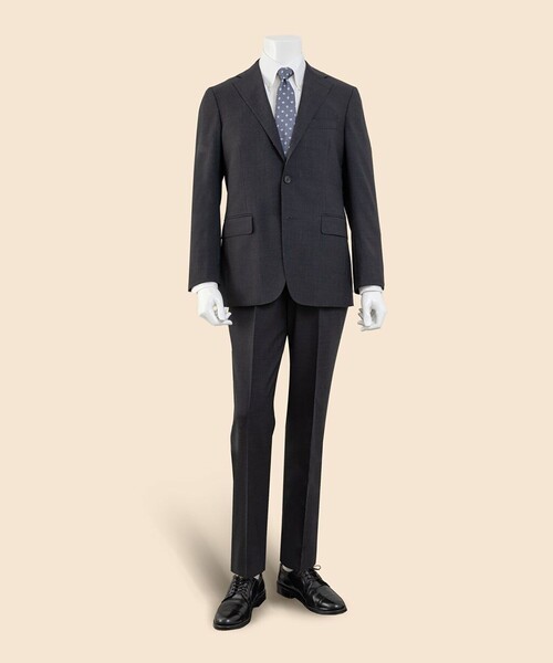 BROOKS BROTHERS(ブルックスブラザーズ)の「Brooks Brothers Explorer ウール ハイツイスト ハウンドトゥース 段返り3釦スーツ TOKYO model(セットアップ・メンズ・チャコール・37SHT/38SHT/39SHT/40SHT/42SHT/36SHT)」の2枚目の写真