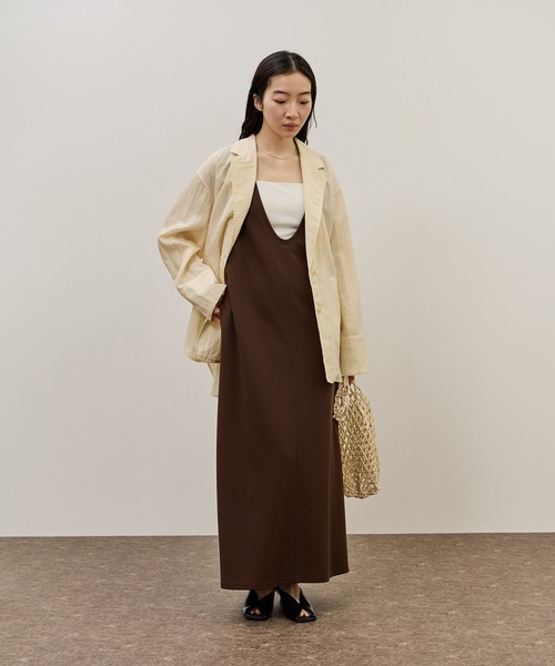 ADAM ET ROPE'(アダムエロペ)の「【一部WEB限定カラー】シャツジャケット(テーラードジャケット・レディース・ブラック/ダークブラウン/オフホワイト・36/38)」の7枚目の写真