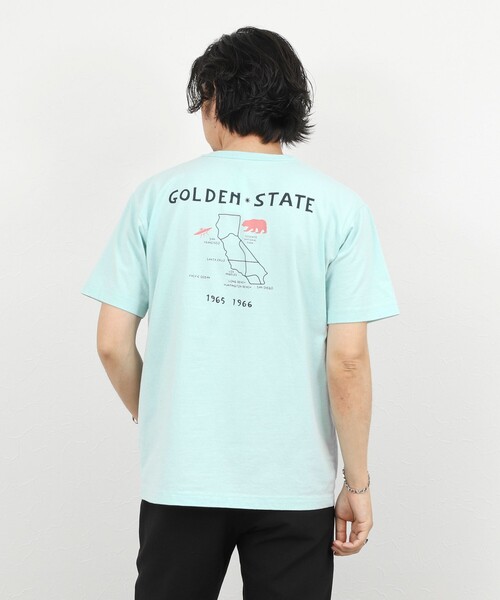 BARNS OUTFITTERS（バーンズアウトフィッターズ）の「【BARNS OUTFITTERS】別注 MAP GOLDEN STATE プリントTシャツ 26SS（Tシャツ/カットソー・メンズ・ホワイト/チャコールグレー/サックスブルー・S/M/L）」の16枚目の写真