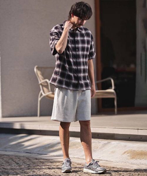 CAMBIO(カンビオ)の「mp14959-ワッフルショートパンツ(18060M26CM)(その他パンツ・メンズ・グレー/ブラック・M/L/XL)」の17枚目の写真