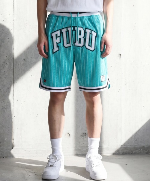 FUBU（ フブ）の「【FUBU/フブ】BASKETBALL SHORTS/バスケットボールショーツ（その他パンツ・メンズ・ブラック/ミント/ホワイト・L/M/XL）」の6枚目の写真
