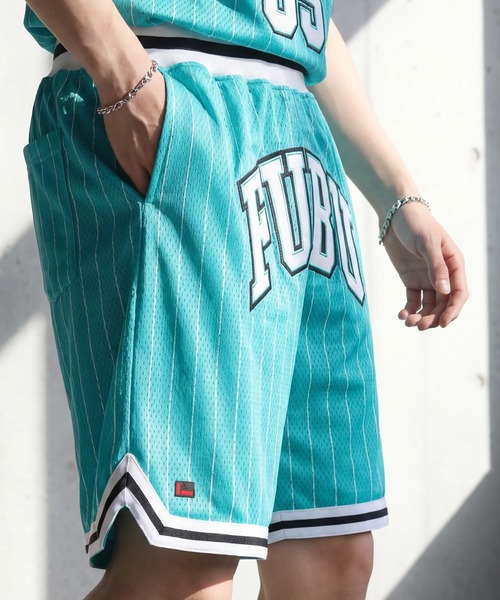 FUBU（ フブ）の「【FUBU/フブ】BASKETBALL SHORTS/バスケットボールショーツ（その他パンツ・メンズ・ブラック/ミント/ホワイト・L/M/XL）」の7枚目の写真