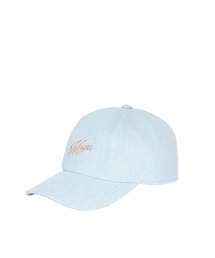 MSGM（エムエスジーエム）の「MSGM 刺繍ロゴ デニム ベースボールキャップ（キャップ）」