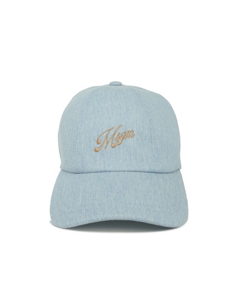 MSGM（エムエスジーエム）の「MSGM 刺繍ロゴ デニム ベースボールキャップ（キャップ・レディース・ライトブルー・FREE）」の2枚目の写真