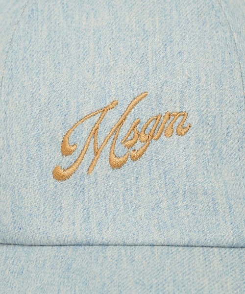 MSGM（エムエスジーエム）の「MSGM 刺繍ロゴ デニム ベースボールキャップ（キャップ・レディース・ライトブルー・FREE）」の5枚目の写真