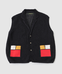 The DUFFER N NEPHEWS（ザ ダファーアンドネフューズ）の「The DUFFER N NEPHEWS(ザ・ダファー・アンド・ネフューズ) YARDIE MESH KNIT VEST（ニット/セーター）」