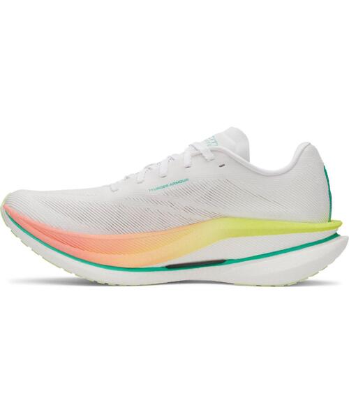 UNDER ARMOUR(アンダーアーマー)の「UAベロシティ エリート3(ランニング/メンズ/レディース)(スニーカー・レディース・ホワイト×ネイビー・26.5cm/25.5cm/26.0cm/27.0cm/27.5cm/28.0cm/28.5cm/29.0cm/25.0cm)」の2枚目の写真