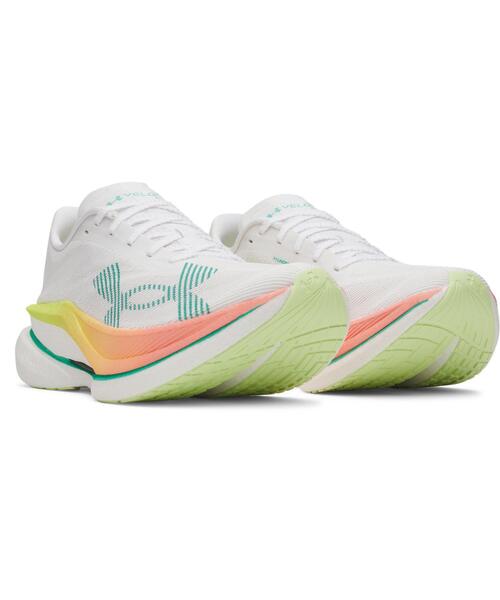 UNDER ARMOUR(アンダーアーマー)の「UAベロシティ エリート3(ランニング/メンズ/レディース)(スニーカー・レディース・ホワイト×ネイビー・26.5cm/25.5cm/26.0cm/27.0cm/27.5cm/28.0cm/28.5cm/29.0cm/25.0cm)」の4枚目の写真