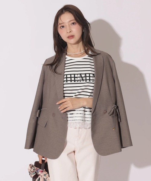 Apuweiser-riche(アプワイザーリッシェ)の「レーストリム刺繍ロゴTシャツ(Tシャツ/カットソー・レディース・ブラック系その他・2)」の16枚目の写真