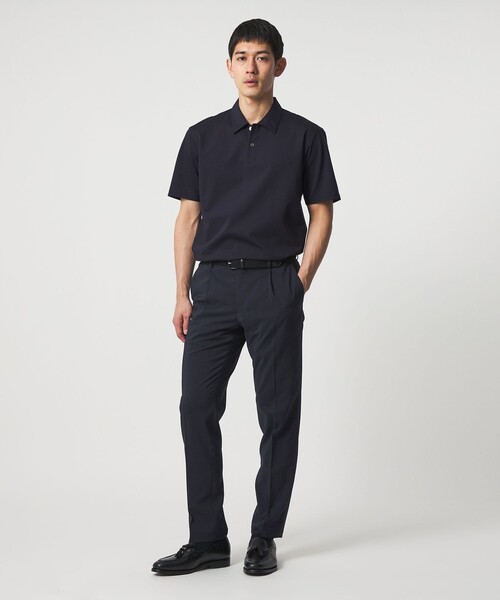 UNITED ARROWS(ユナイテッドアローズ)の「ポンチ ポロシャツ UA COZY 抗菌防臭 接触冷感(ポロシャツ・メンズ・ネイビー/ブラック/ライトグレー/ホワイト・M/S/XL/L)」の15枚目の写真