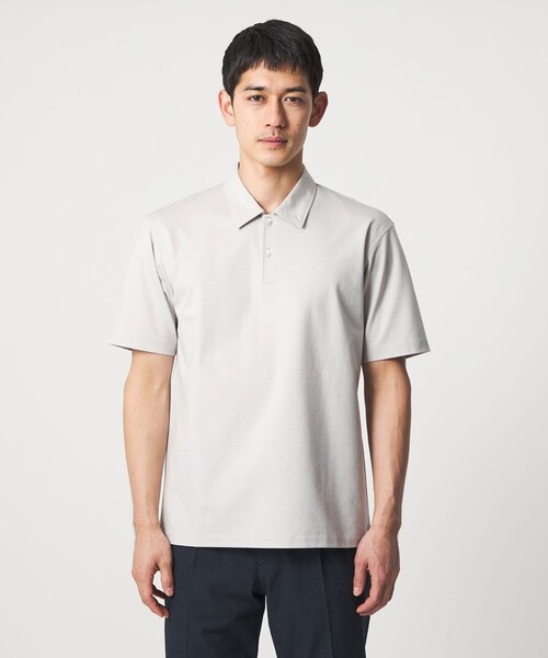 UNITED ARROWS(ユナイテッドアローズ)の「ポンチ ポロシャツ UA COZY 抗菌防臭 接触冷感(ポロシャツ・メンズ・ネイビー/ブラック/ライトグレー/ホワイト・M/S/XL/L)」の16枚目の写真