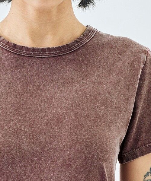 EDITION(エディション)の「ストレッチコットンガーメントダイ プルオーバー(Tシャツ/カットソー・レディース・ブラック/レッド系その他・36/34)」の7枚目の写真