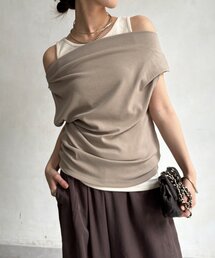 【WEB限定】ドレープレイヤードトップス