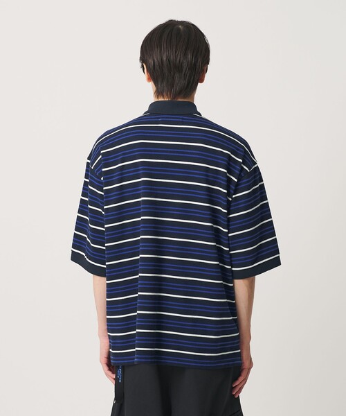 NICE WEATHER(ナイスウェザー)の「<NICE WEATHER>ボーダー ショートスリーブ ポロシャツ(ポロシャツ・メンズ・ライトブルー/ネイビー・M/S/L)」の10枚目の写真