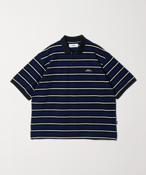 NICE WEATHER(ナイスウェザー)の「<NICE WEATHER>ボーダー ショートスリーブ ポロシャツ(ポロシャツ・メンズ・ライトブルー/ネイビー・M/S/L)」の11枚目の写真